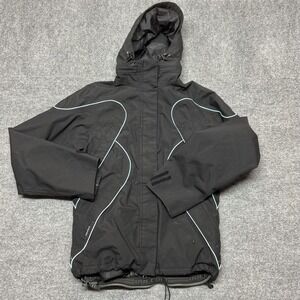 Volcom Nimbus Jacket Womens Medium Black Hooded Insulated Ski Snowboard